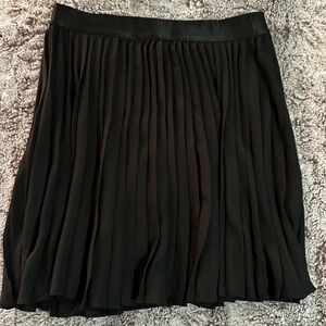 EXPRESS Stretch waistband pleated plissé skirt
